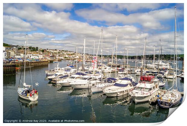 Falmouth Harbour Print by Andrew Ray