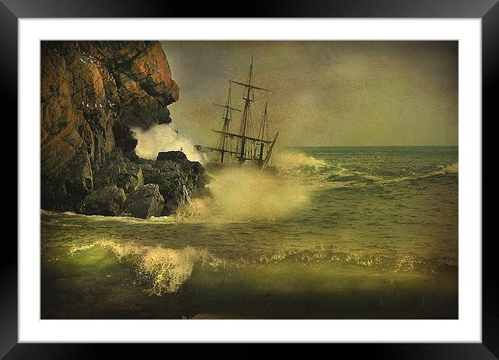 Ship Wrecked !! Framed Mounted Print by Irene Burdell