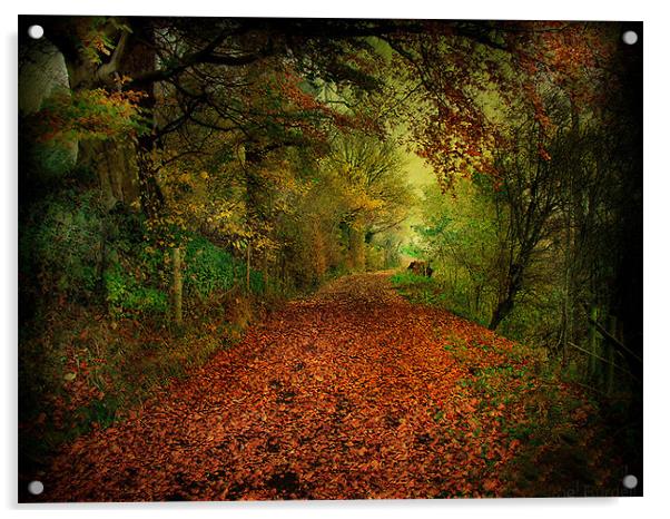 Autumn Acrylic by Irene Burdell