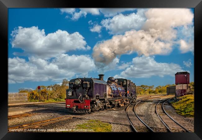 Steam Locomotive  No 87 Wales Framed Print by Adrian Evans