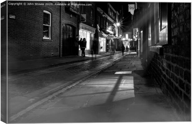 York by night Canvas Print by John Stoves