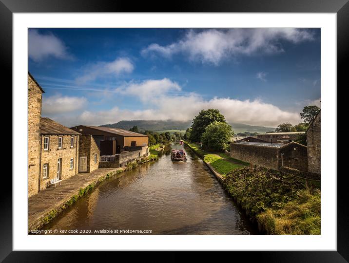 Gargrave canal Framed Mounted Print by kevin cook