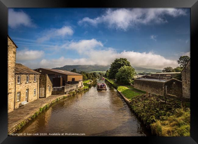 Gargrave canal Framed Print by kevin cook