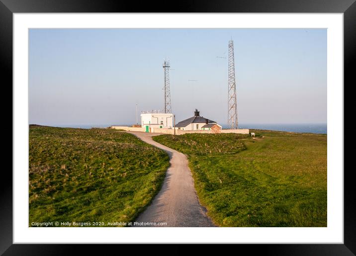 Flamborough Lighthouse: A Beacon Amidst Turbulence Framed Mounted Print by Holly Burgess