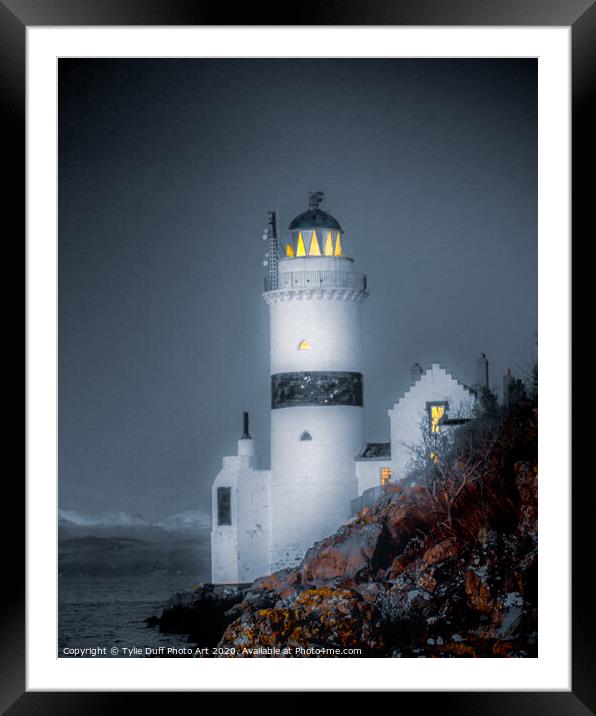 Cloch Lighthouse On The Clyde Framed Mounted Print by Tylie Duff Photo Art