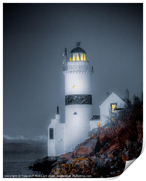 Cloch Lighthouse On The Clyde Print by Tylie Duff Photo Art