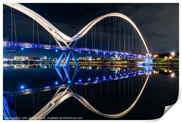 The Infinity Bridge Reflection Print by John Stoves