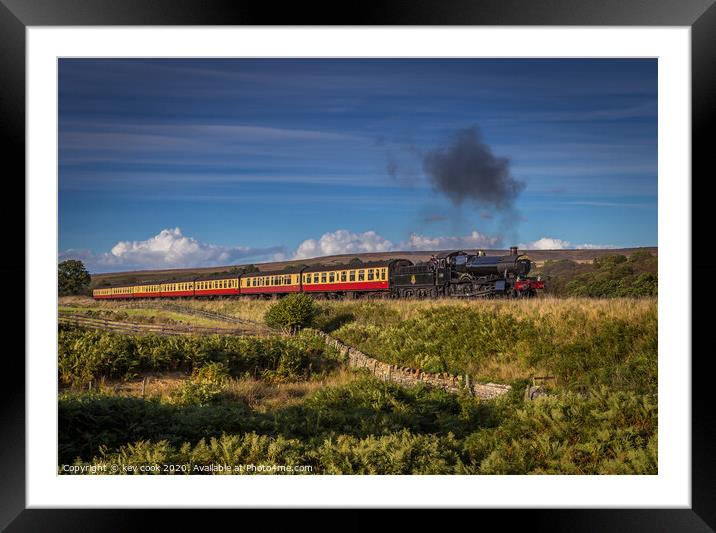 North yorkshire steam Framed Mounted Print by kevin cook