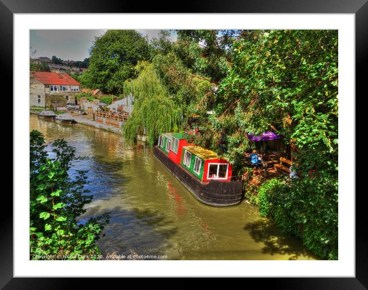 Summer Along The Canal Framed Mounted Print by Nicola Clark