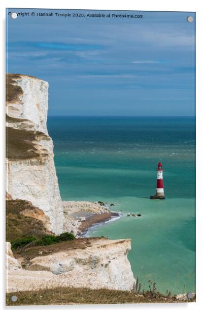 Beachy Head Lighthouse Acrylic by Hannah Temple