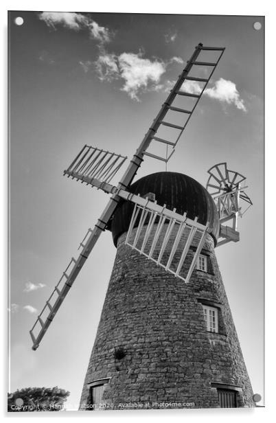 Whitburn Windmill Acrylic by Hannah Watson
