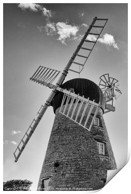 Whitburn Windmill Print by Hannah Watson