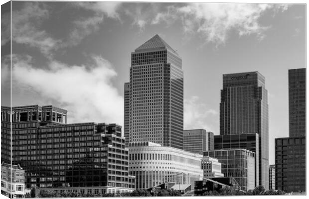 London Financial Centre Canvas Print by David Tyrer