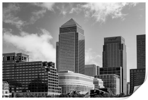 London Financial Centre Print by David Tyrer