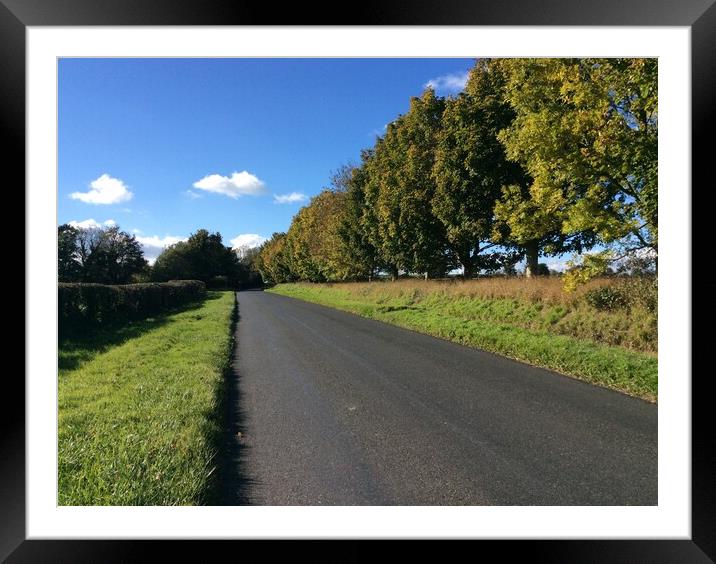 Outdoor road Framed Mounted Print by nigel farr