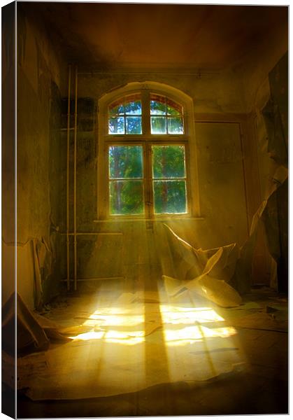 Hospital sun beam Canvas Print by Nathan Wright