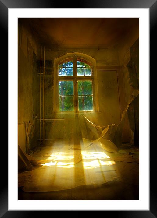 Hospital sun beam Framed Mounted Print by Nathan Wright