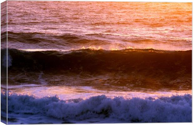Umdloti Beach Sunrise on the Waves Canvas Print by Jeremy Hayden
