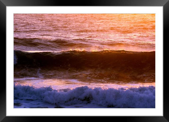 Umdloti Beach Sunrise on the Waves Framed Mounted Print by Jeremy Hayden