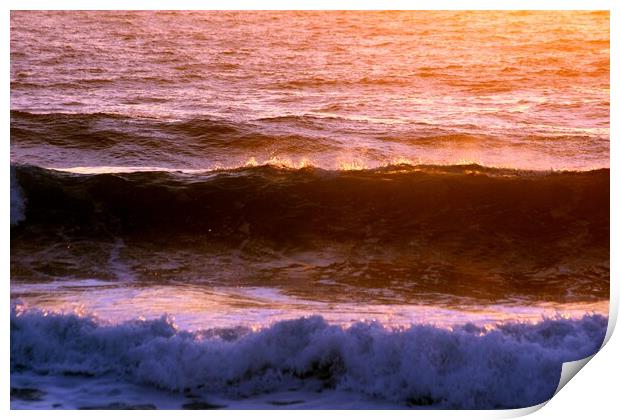 Umdloti Beach Sunrise on the Waves Print by Jeremy Hayden