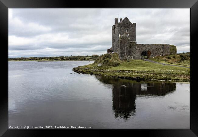 Dunguaire Castle, Galway, Ireland. Framed Print by jim Hamilton
