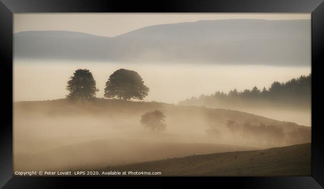 Morning Mists Framed Print by Peter Lovatt  LRPS