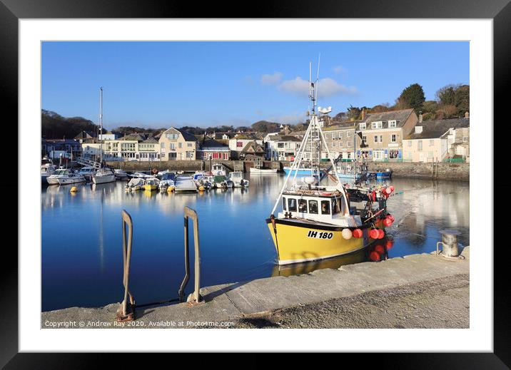 Breaking the Ice Padstow Framed Mounted Print by Andrew Ray