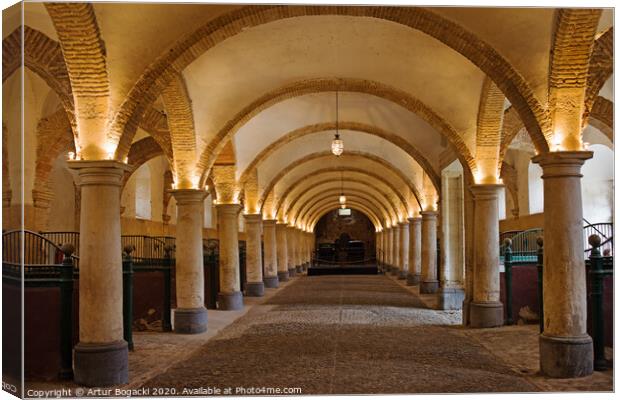 Royal Stables in Cordoba Canvas Print by Artur Bogacki