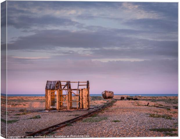 Dungeness Dusk Canvas Print by James Rowland