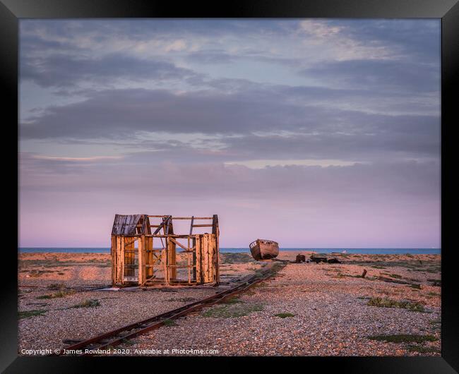 Dungeness Dusk Framed Print by James Rowland