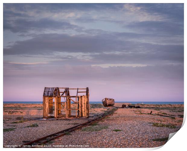 Dungeness Dusk Print by James Rowland
