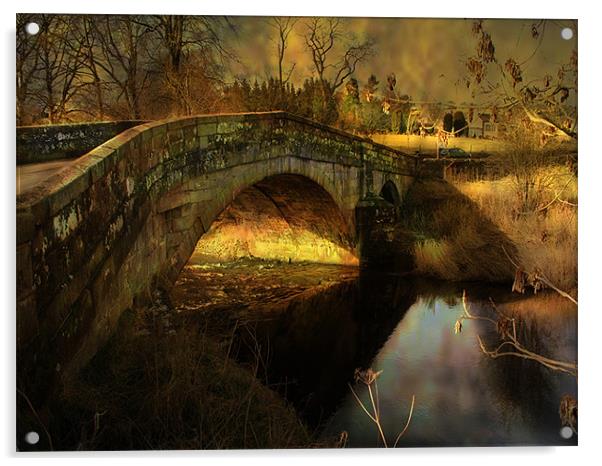 The Bridge Acrylic by Irene Burdell