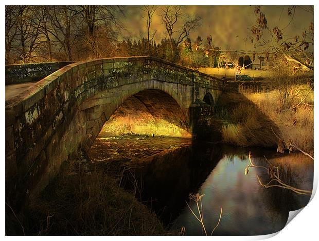 The Bridge Print by Irene Burdell