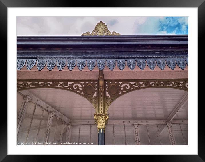 Victorian shelter at New Brighton Framed Mounted Print by Robert Thrift