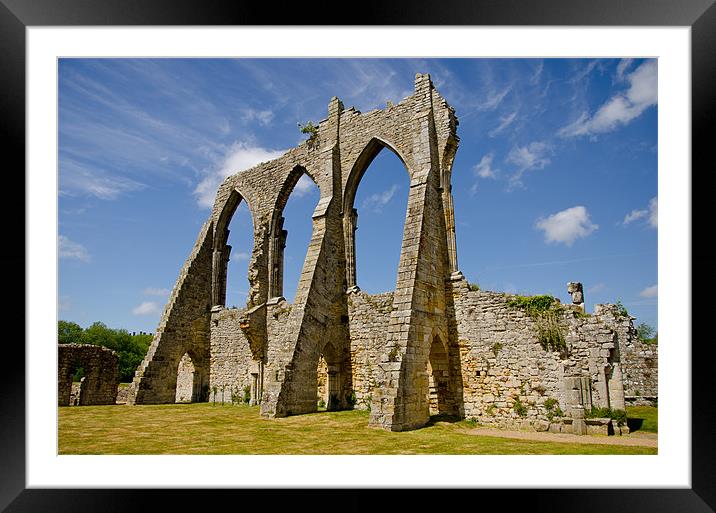 Bayham Abbey Ruins Framed Mounted Print by Chris Thaxter