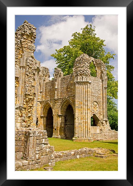 Bayham Abbey North transept Framed Mounted Print by Chris Thaxter