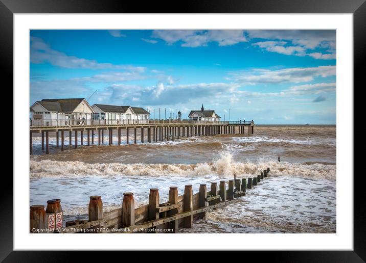 The Enchanting Southwold Pier Framed Mounted Print by Viv Thompson