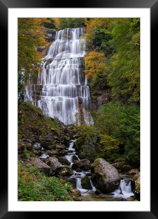 Eventail Falls Framed Mounted Print by DiFigiano Photography