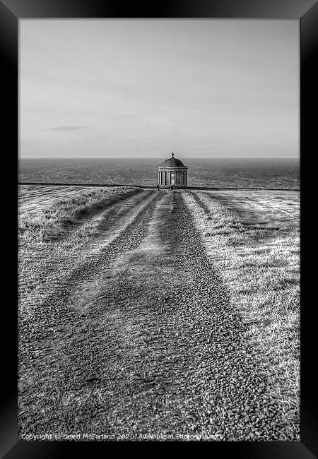 Mussenden Temple in Londonderry, Northern Ireland Framed Print by David McFarland