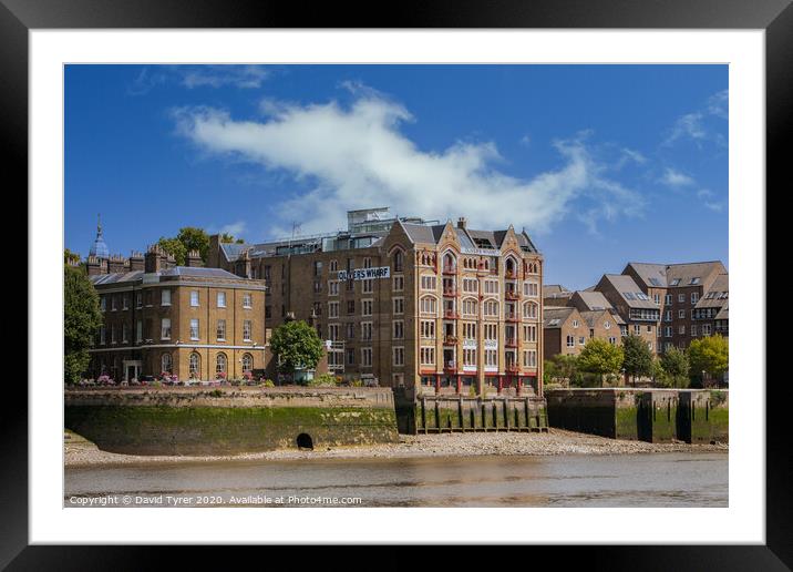 Oliver's Wharf , Wapping, London Framed Mounted Print by David Tyrer