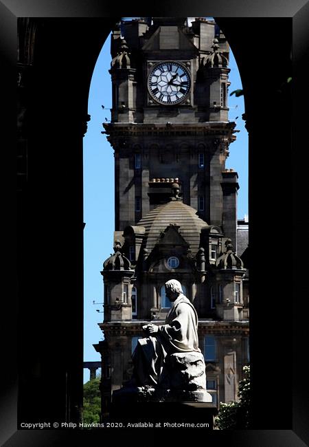 Sir Walter Scott statue, Edinburgh Framed Print by Philip Hawkins