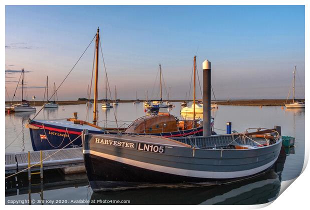 A Whelker and a Lifeboat Norfolk Print by Jim Key