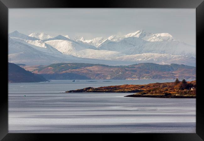 Cuillin Mountains on the Isle of Skye Framed Print by Derek Beattie
