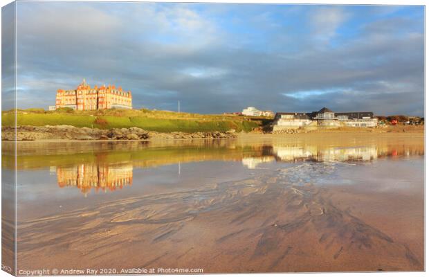 Fistral Beach View (Newquay) Canvas Print by Andrew Ray