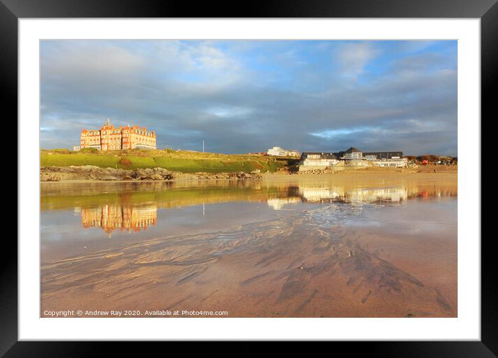 Fistral Beach View (Newquay) Framed Mounted Print by Andrew Ray