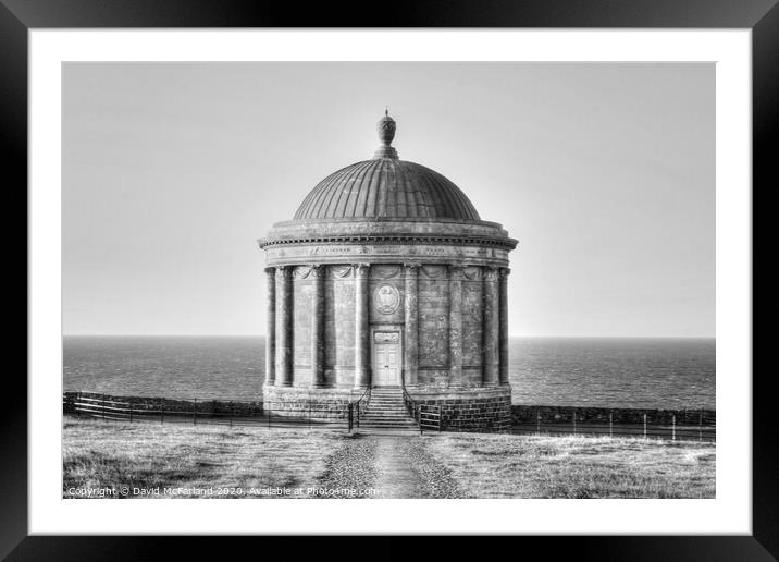 Mussenden Temple Northern Ireland Framed Mounted Print by David McFarland