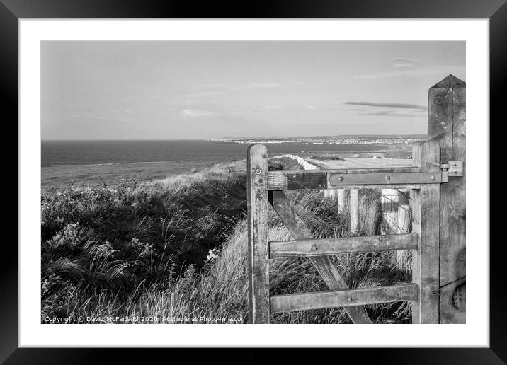 View from Mussenden Framed Mounted Print by David McFarland