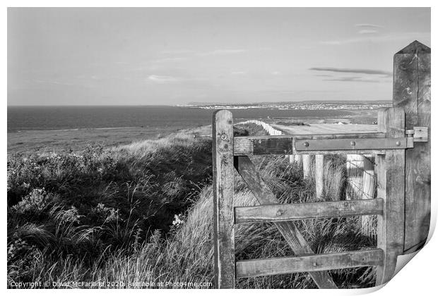 View from Mussenden Print by David McFarland