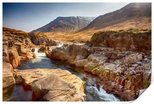 Glencoe Hidden Valley Print by Ceri Jones