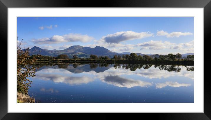 Snowdonia Reflections Framed Mounted Print by Ceri Jones